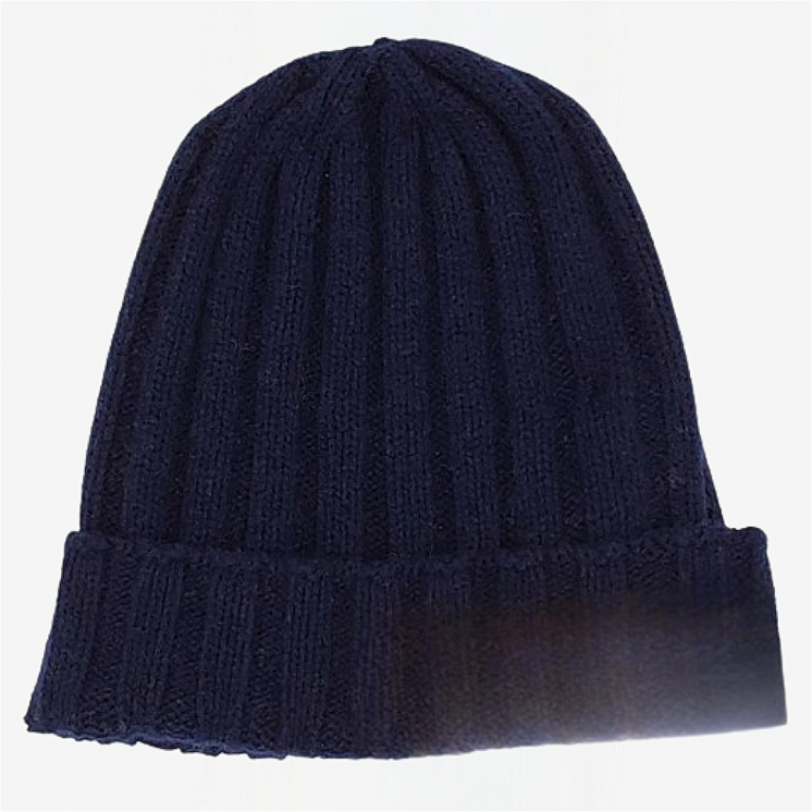 Ribbed Hat 100% Cashmere