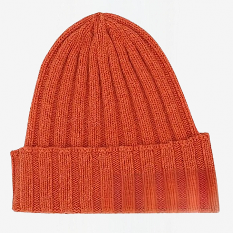 Ribbed Hat 100% Cashmere