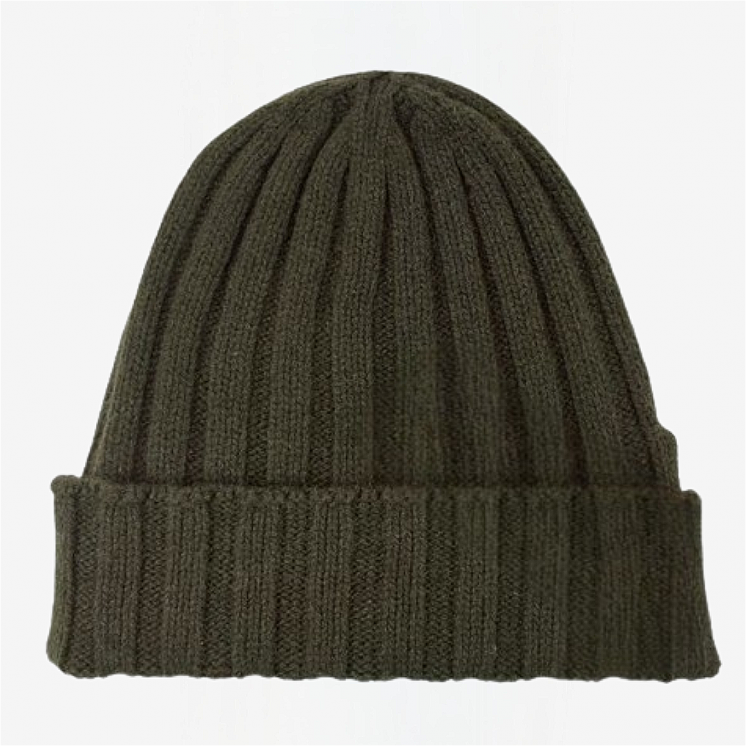 Ribbed Hat 100% Cashmere