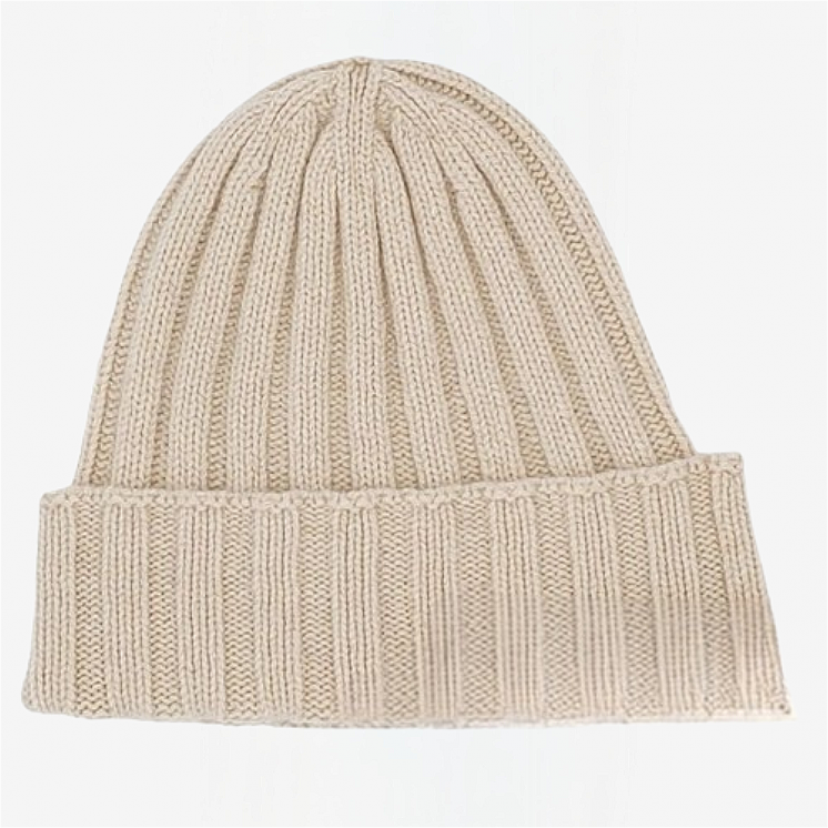 Ribbed Hat 100% Cashmere