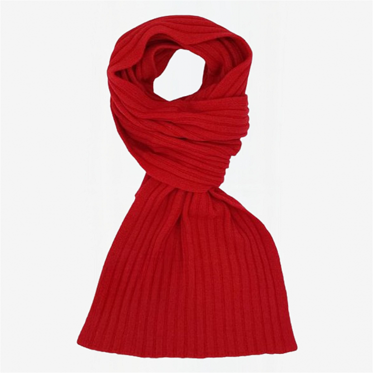 Ribbed Scarf 100% Cashmere