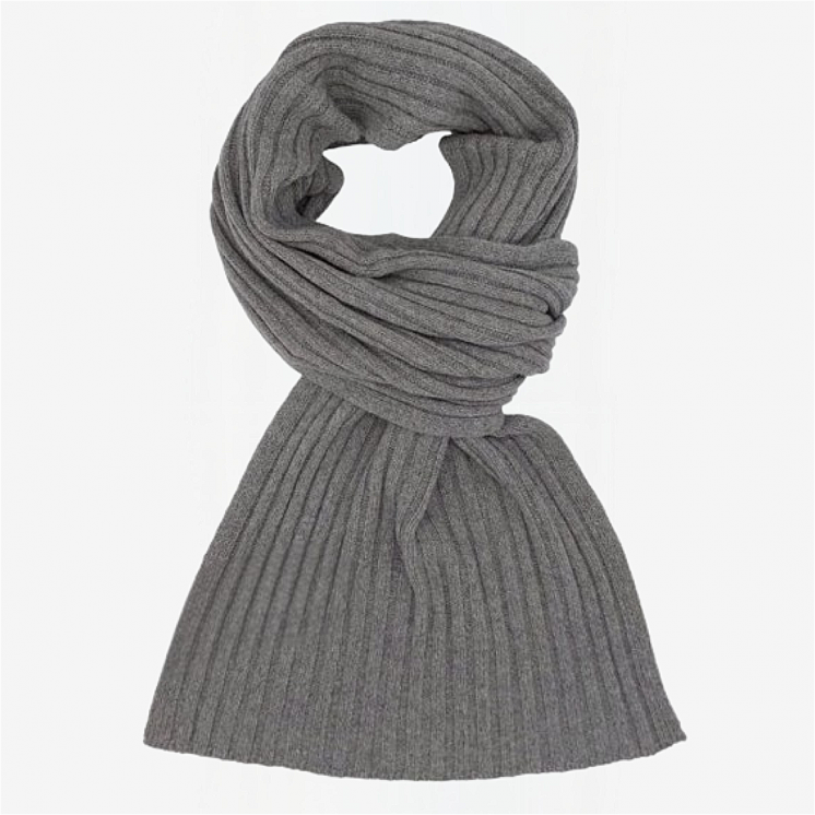 Ribbed Scarf 100% Cashmere