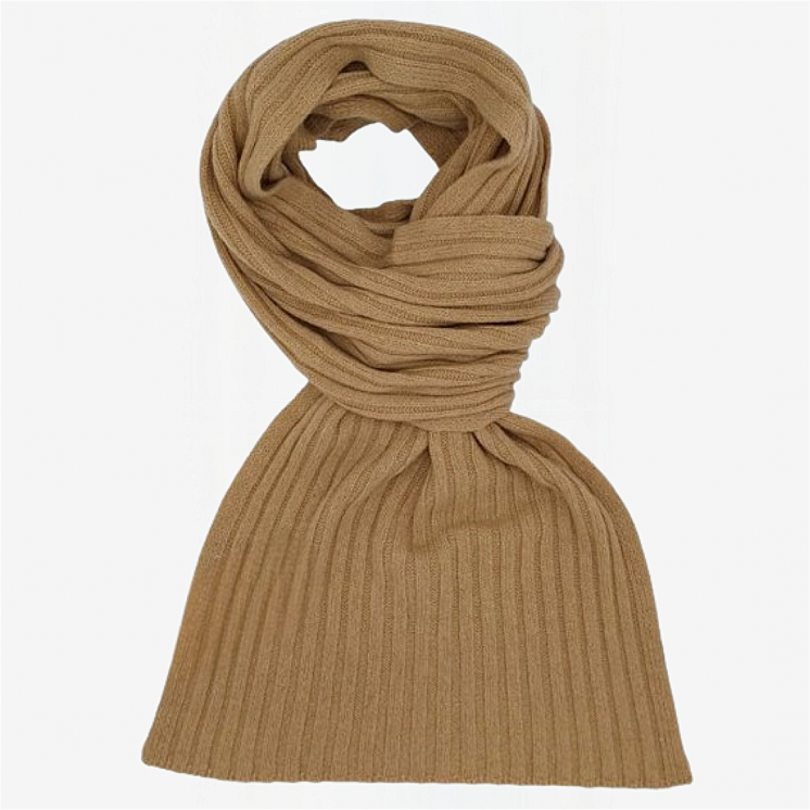 Ribbed Scarf 100% Cashmere