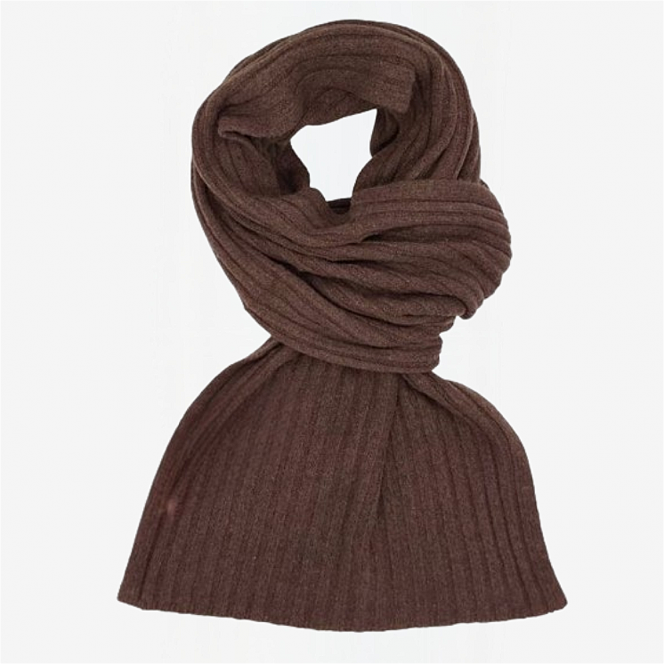 Ribbed Scarf 100% Cashmere