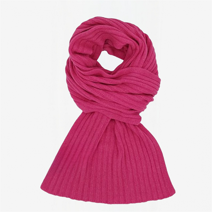 Ribbed Scarf 100% Cashmere