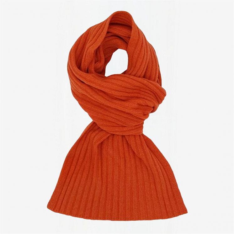 Ribbed Scarf 100% Cashmere