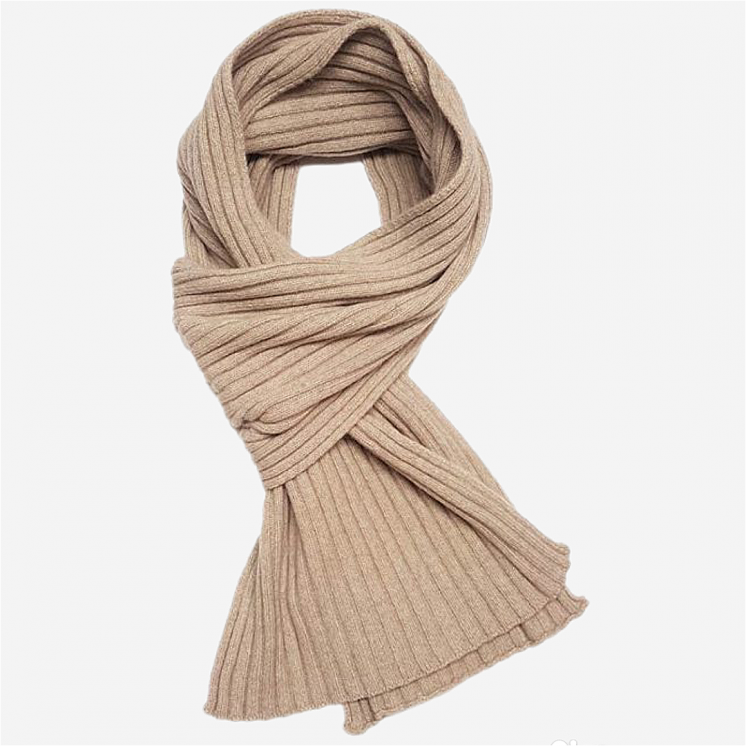 Ribbed Scarf 100% Cashmere