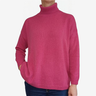 Women's Turtleneck Pullover Over 100% Cashmere