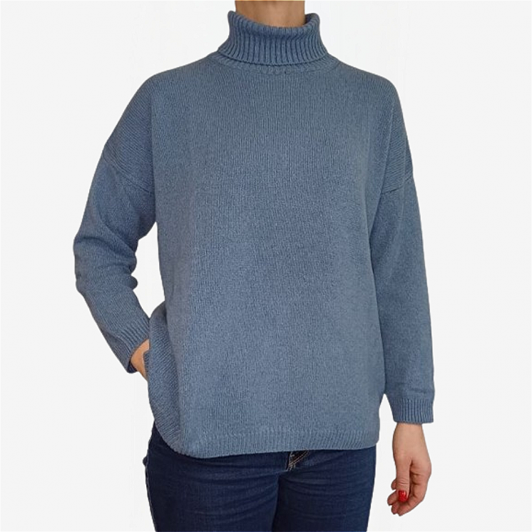 Women's Turtleneck Pullover Over 100% Cashmere