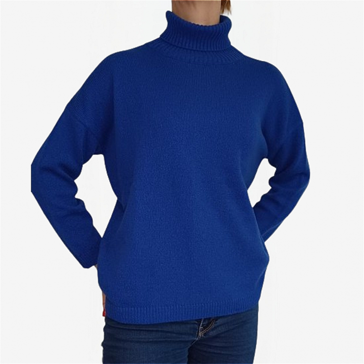 Women's Turtleneck Pullover Over 100% Cashmere