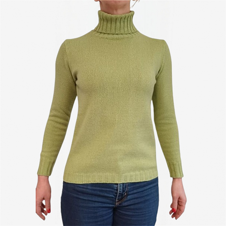 Women's Turtleneck Pullover 100% Cashmere