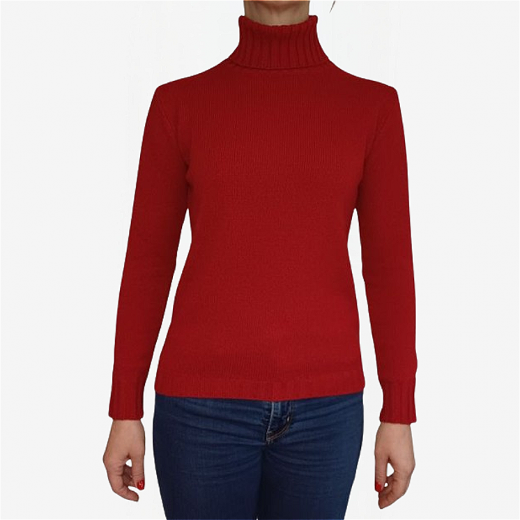 Women's Turtleneck Pullover 100% Cashmere