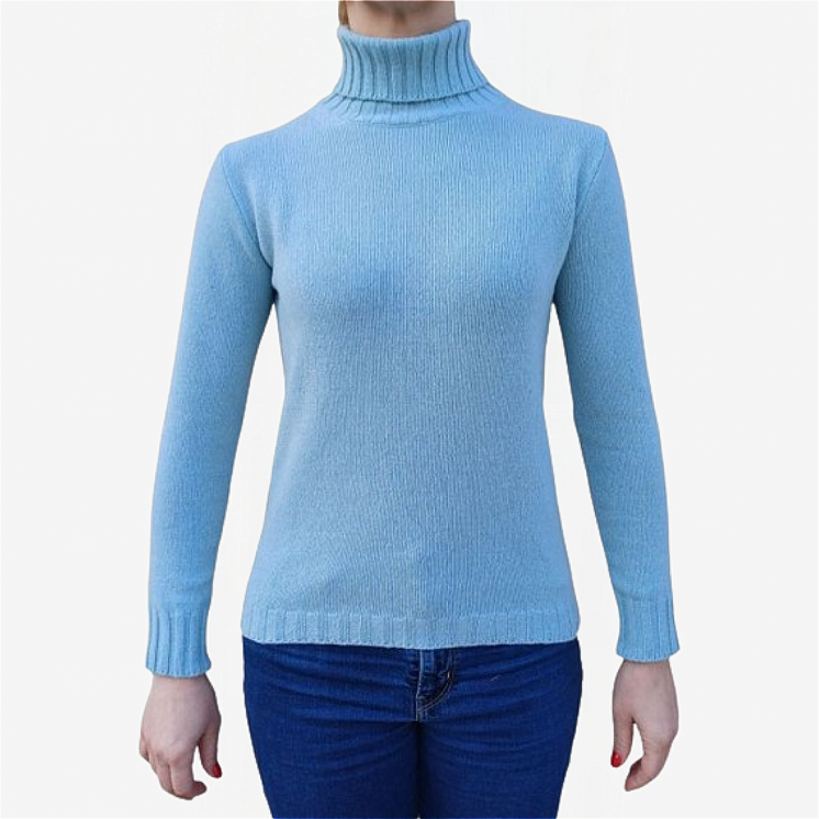 Women's Turtleneck Pullover 100% Cashmere