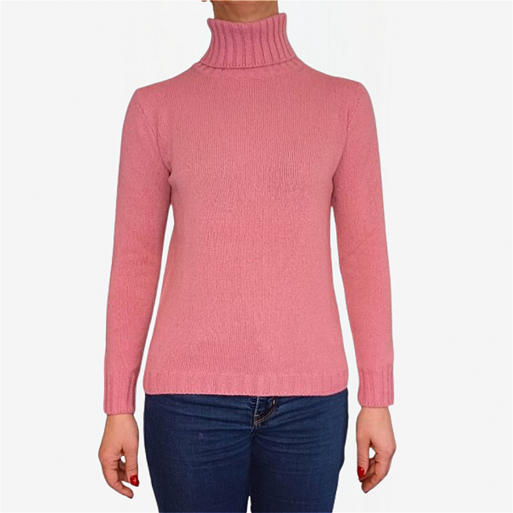 Women's Turtleneck Pullover 100% Cashmere