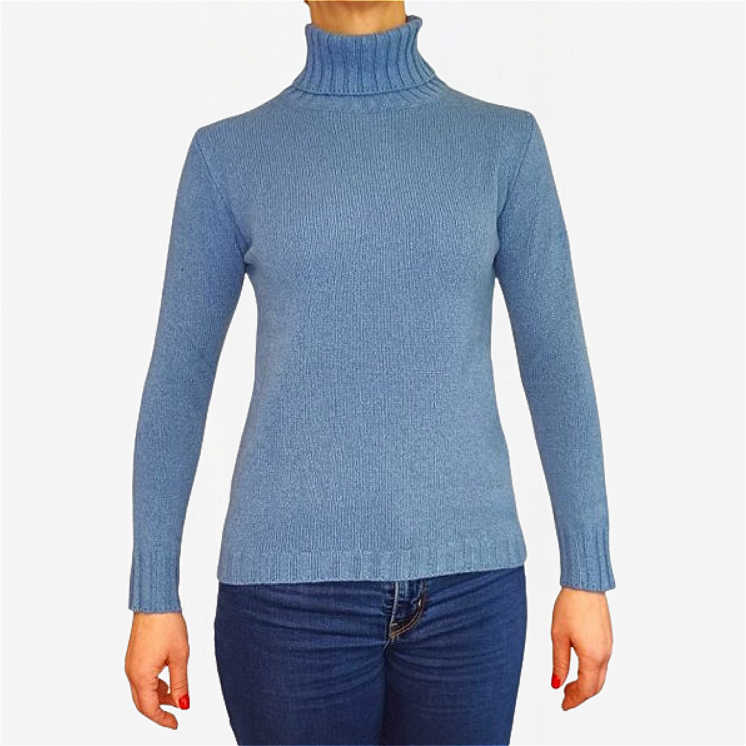 Women's Turtleneck Pullover 100% Cashmere