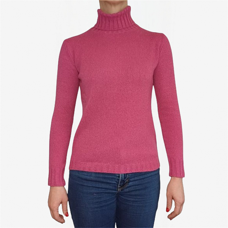 Women's Turtleneck Pullover 100% Cashmere