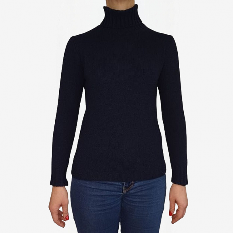 Women's Turtleneck Pullover 100% Cashmere