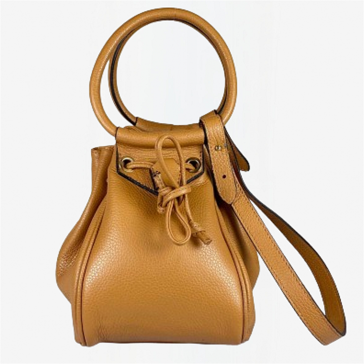 Bag Luna - Bucket Bag  Genuine Leather dollaro (Madras)