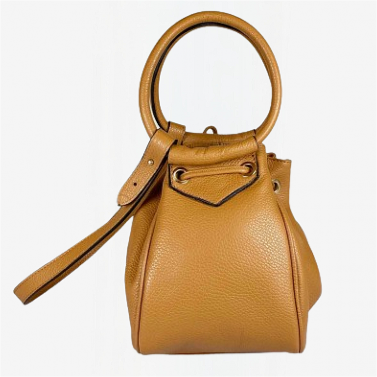 Bag Luna - Bucket Bag  Genuine Leather dollaro (Madras)