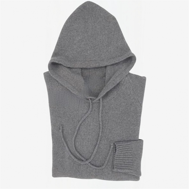 Pullover Unisex à capuche 100% Cachemire