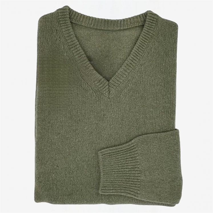 Men's V Neck Pullover 100% Cashmere