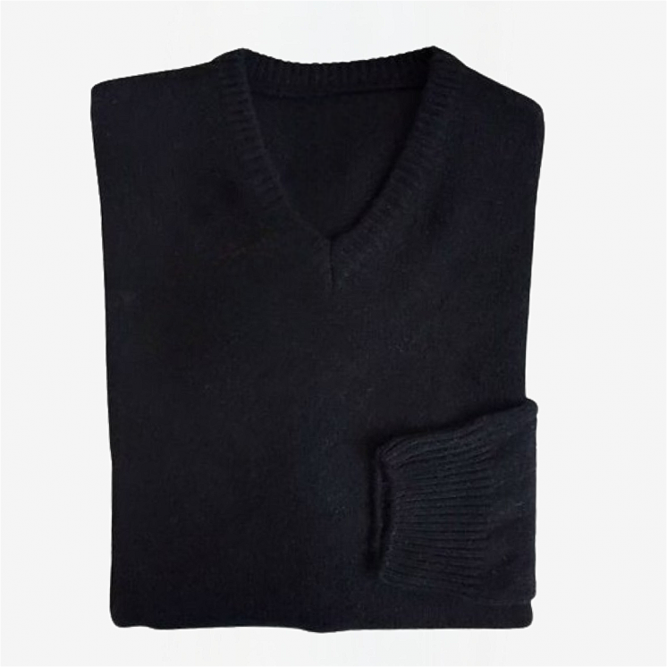 Men's V Neck Pullover 100% Cashmere