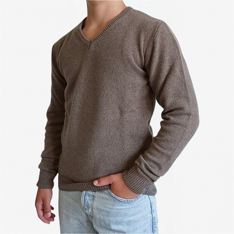 Men's V Neck Pullover 100% Cashmere