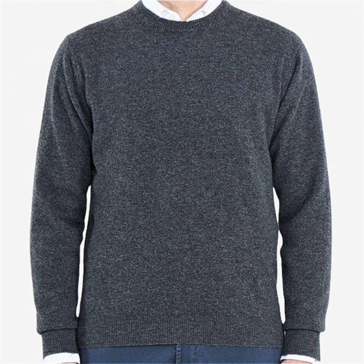 Men's Crewneck Light Pullover 100% Cashmere