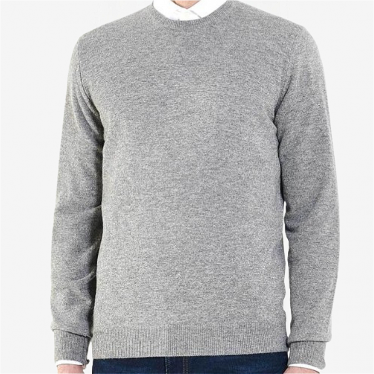 Men's Crewneck Light Pullover 100% Cashmere