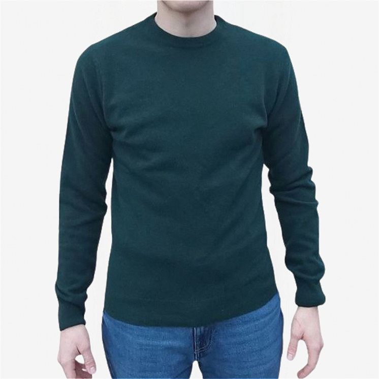 Men's Crewneck Light Pullover 100% Cashmere