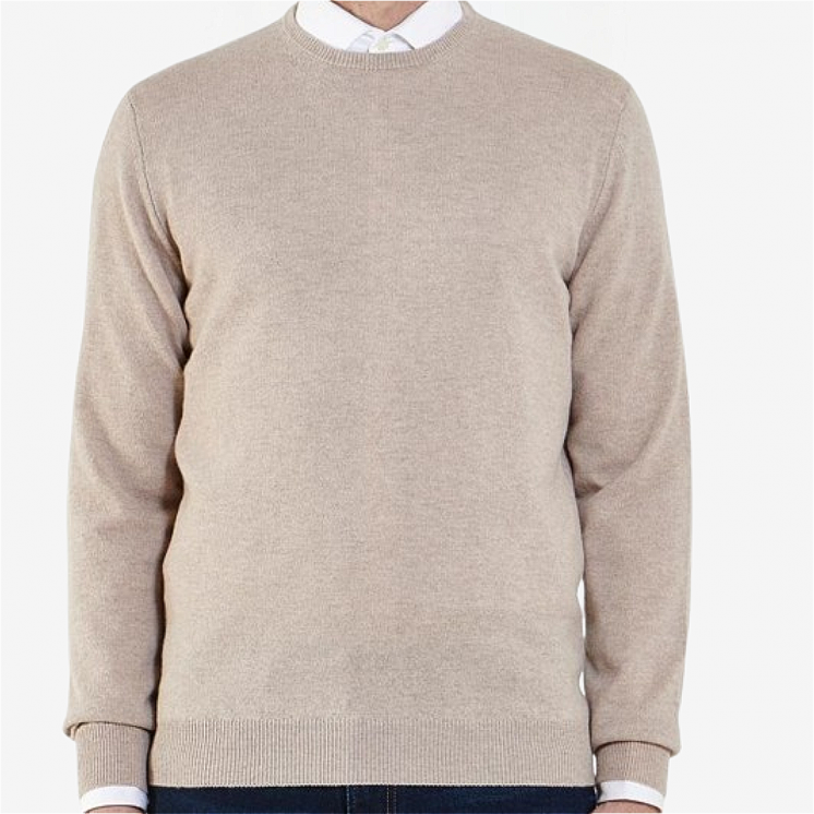 Men's Crewneck Light Pullover 100% Cashmere