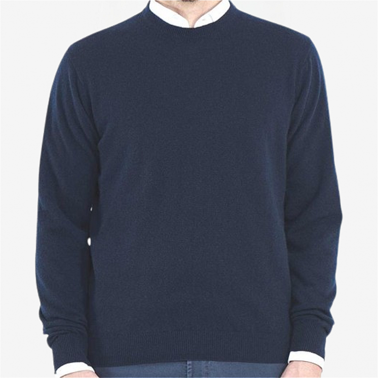 Men's Crewneck Light Pullover 100% Cashmere