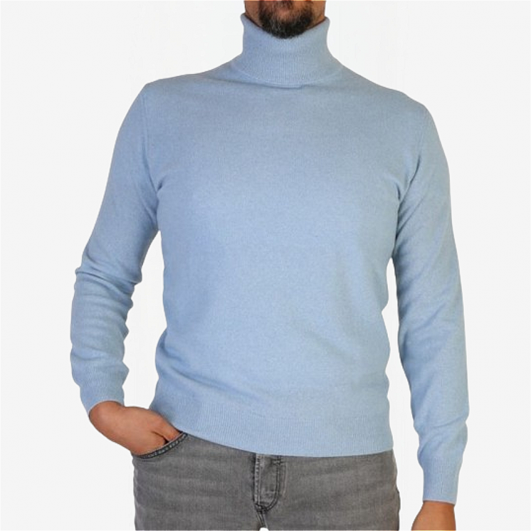 MeMen's Turtleneck Light Pullover 100% Cashmere