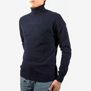 Pullover Light Homme Col Roulé 100% Cachemire