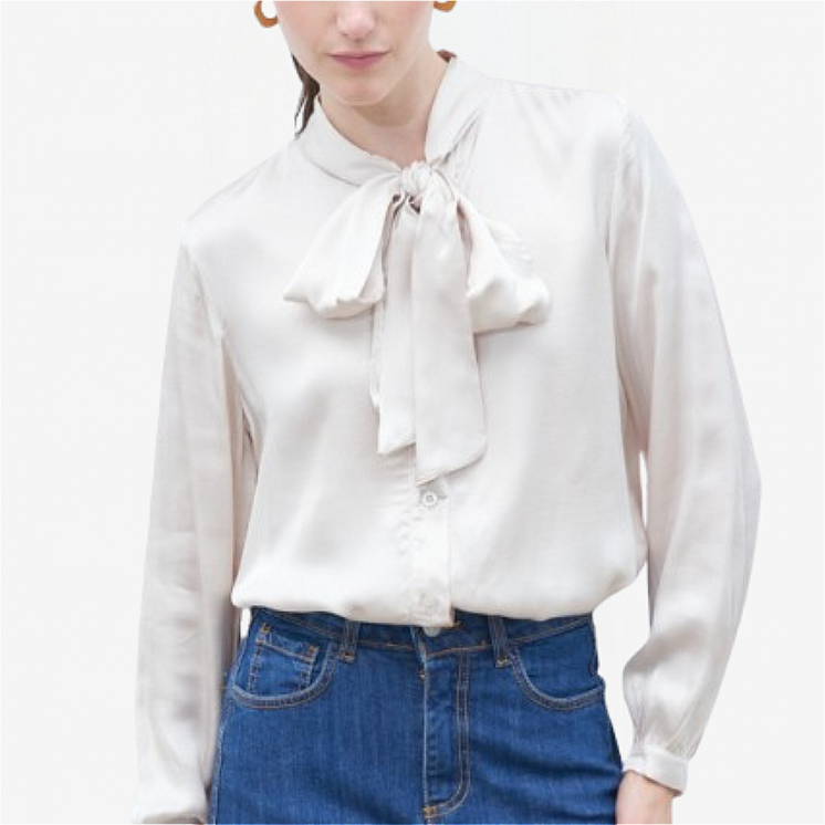 Shirt Bow 100% Viscose