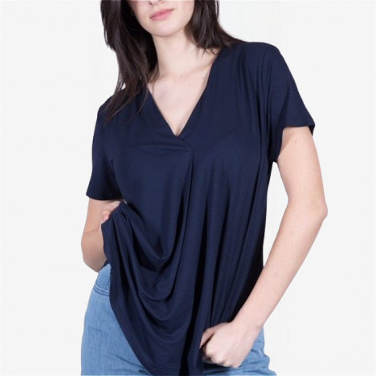 T-Shirt V-Neck Short Sleeves