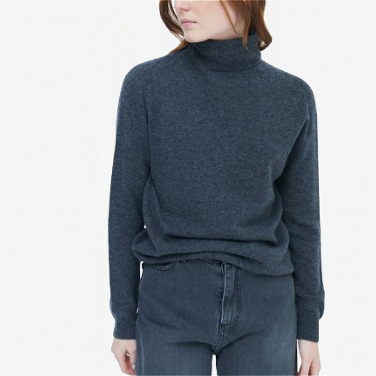 Pullover Femme Over Col Roulé